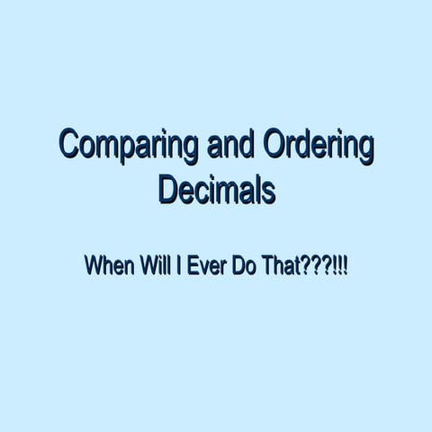 Comparing and ordering_decimals