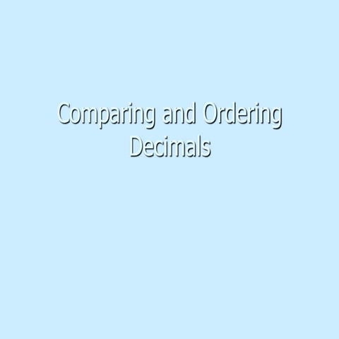 Comparing and ordering_decimals_power_point