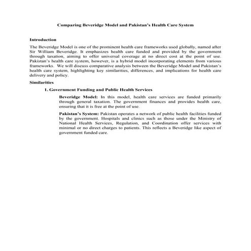 Comparing Beveridge Model and Pakistan PGD.docx