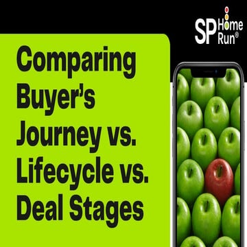 Comparing Buyer's Journey vs. Lifecycle vs. Deal Stages