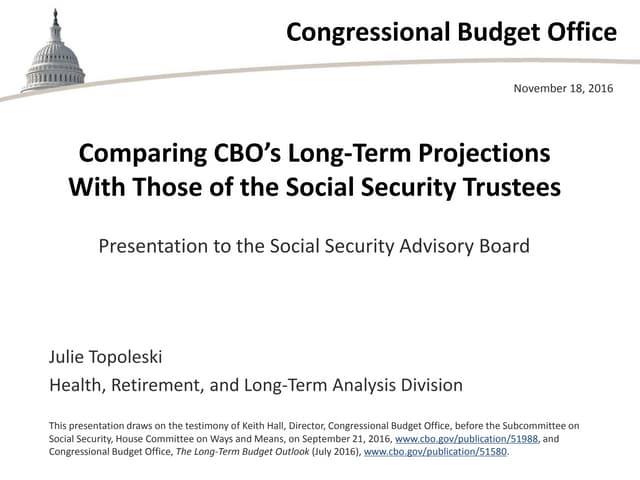 Comparing CBO’s Long-Term Projectio...