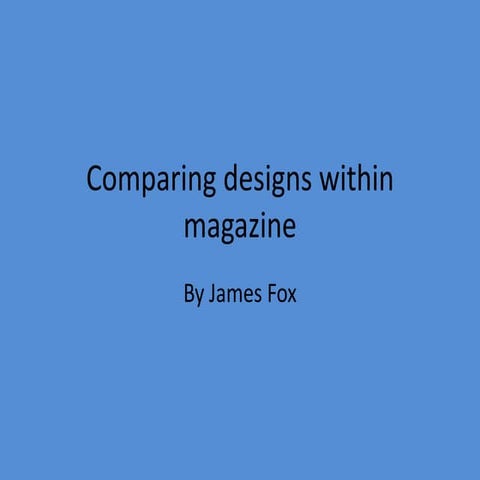 Fashion magazine front cover | PPT