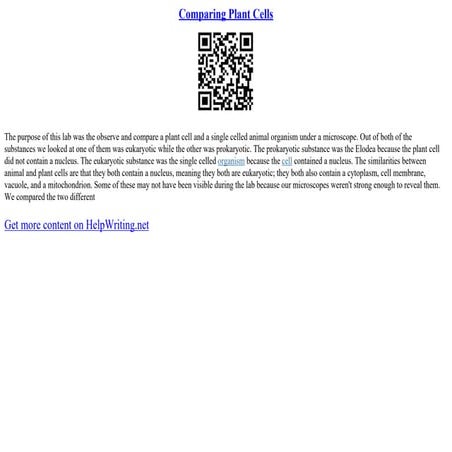 Comprehensive Comparison of Animal and Plant Cells: Structure and ...