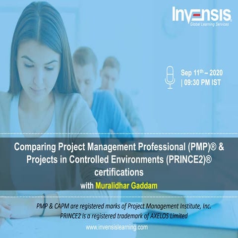 Comparing PMP and PRINCE2 Certifications | Invensis Learning