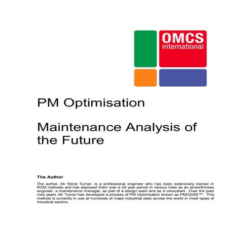 Comparing RCM and PMO2000