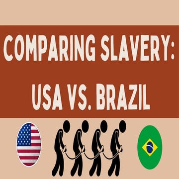 Comparing Slave Trades Stations usa vs brazil slavery | PDF