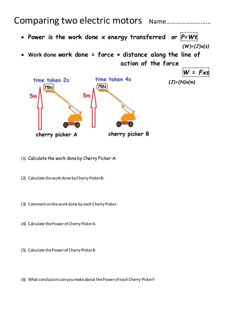 Comparing Two Electric Motors Tmid