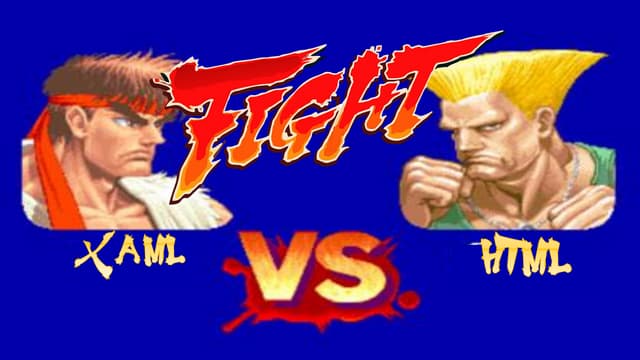 Comparing xaml and html