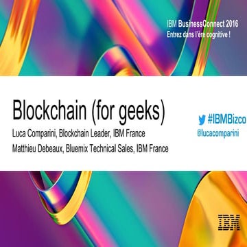 Blockchain (for geeks)