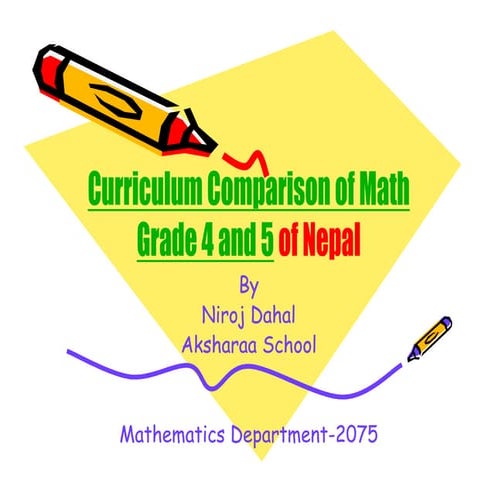 Comparison of Math curriculum of grade 4 and 5_Nepal