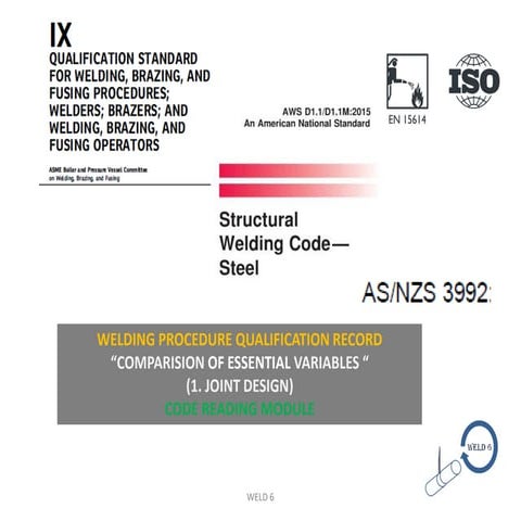 Comparision of Welding Procedure Qualification Records essential variables mod 1
