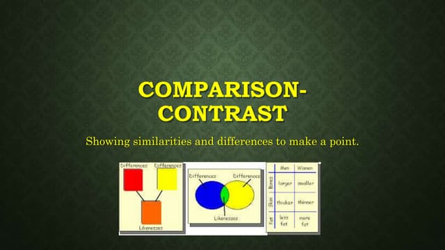 Compare and contrast_ppt | PPT