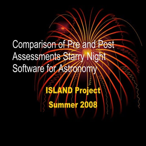 Comparison Of Pre And Post Assessments Astronomy