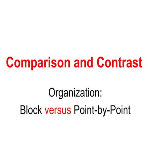 Comparison and Contrast paragraph.ppt