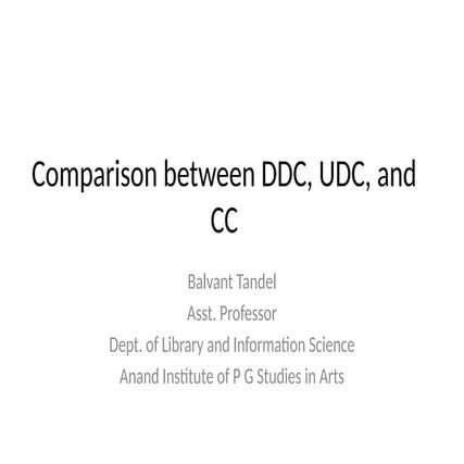 Comparison between DDC, UDC, and CC.pptx