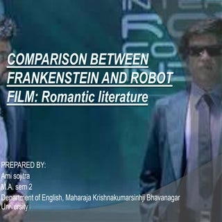 Comparison between frankenstein and...