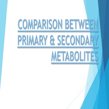COMPARISON BETWEEN PRIMARY & SECONDARY METABOLITES.pptx