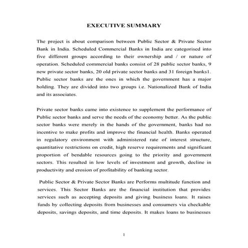 Comparison between public sector & private sector