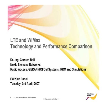 LTE & WiMax- Nokia Siemens
