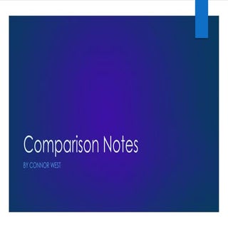 Comparison notes