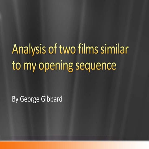 Comparison of 2 movies