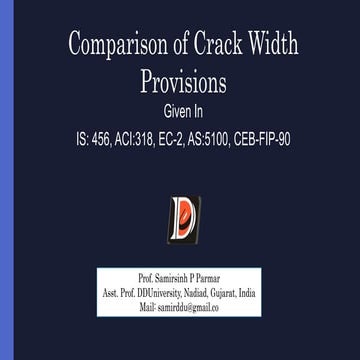 Comparison of Crack Width Provisions .pptx