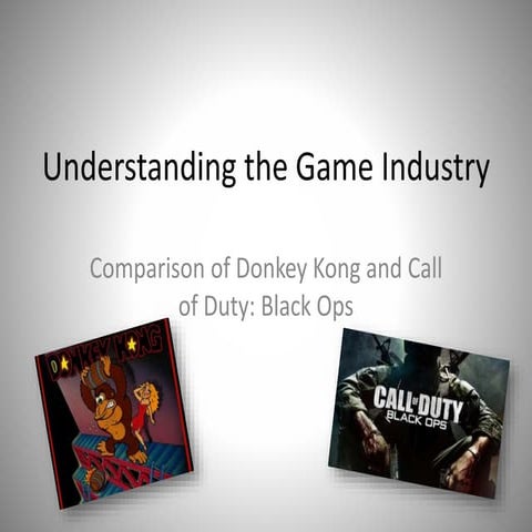 Comparison of Donkey Kong and Black Ops