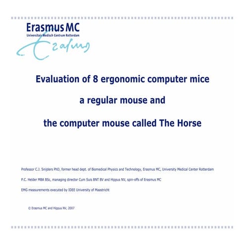 Comparison Of Ergonomic Mouse