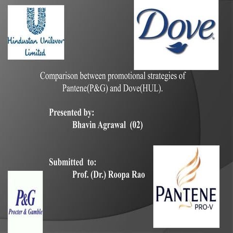 Comparison of marketing and promotionsl strategy between dove and pantene sha...