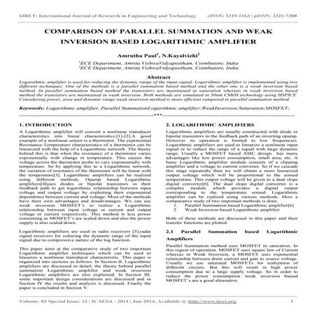 Comparison of parallel summation and weak