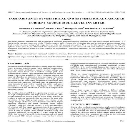 Comparison of symmetrical and asymmetrical cascaded current source ...