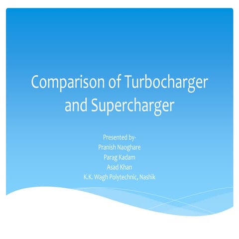 Comparison of turbocharger and supercharger