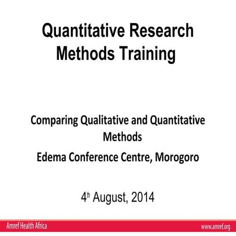 Comparison quantitative and qualitative | PPT