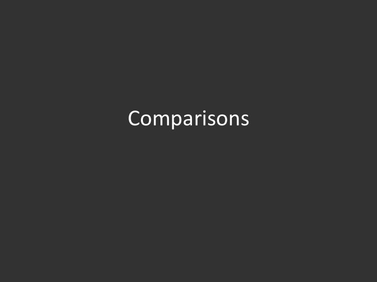 5-Comparisons