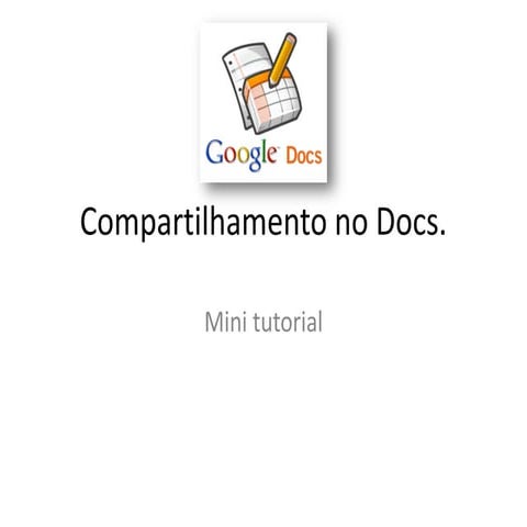 Tutorial básico google docs | PDF