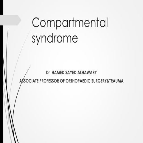 compartmental syndrome.ppt for medical students