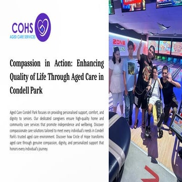 Compassion in Action: Enhancing Quality of Life Through Aged Care in ...