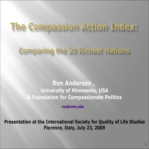 Compassion Action Index