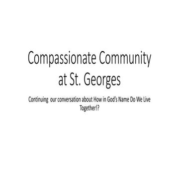 Compassionate Community - Next Steps