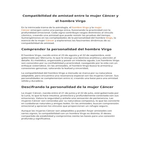 Compatibilidad de amistad entre la mujer Cáncer y el hombre Virgo.docx