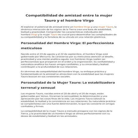 Compatibilidad de amistad entre la mujer Tauro y el hombre Virgo.docx