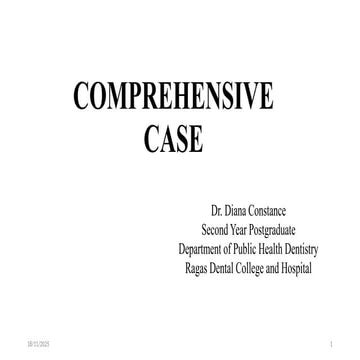 comprehensive case public health dentistry