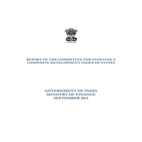 Composite Development Index of States