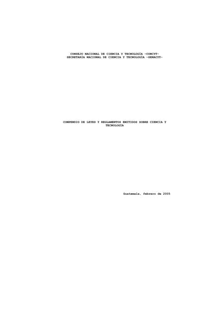 Compendio de leyes sobre ciencia y ...