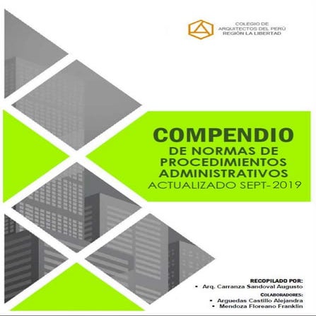 Compendio Normas Administrativas sep 2019 AC ARQUITECTOS