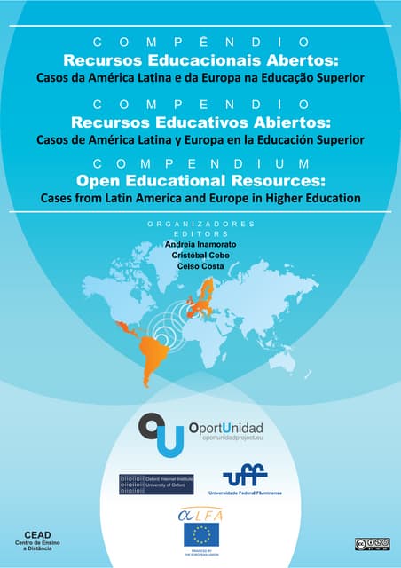 Compendium Recursos Educacionais Abertos: Casos da America Latina e Europa na Educação Superior