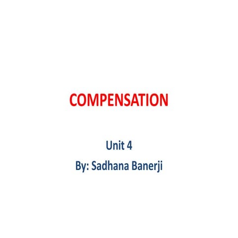 Compensation