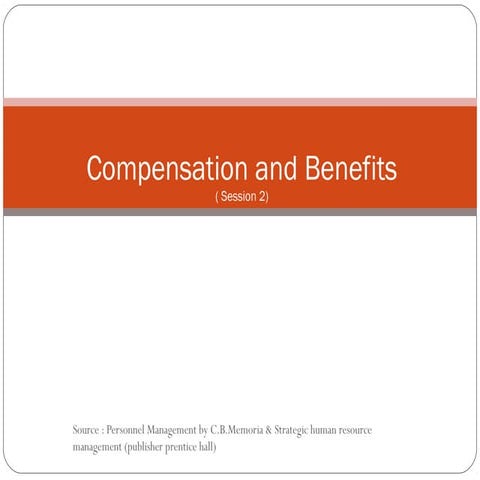 Compensation & benefits