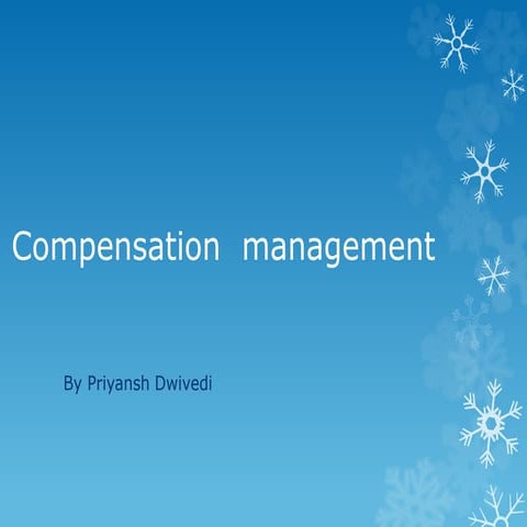 Compensation  management