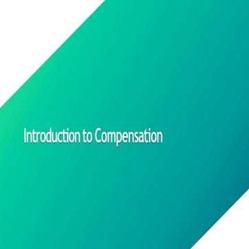 Compensation Management full details management | PPT